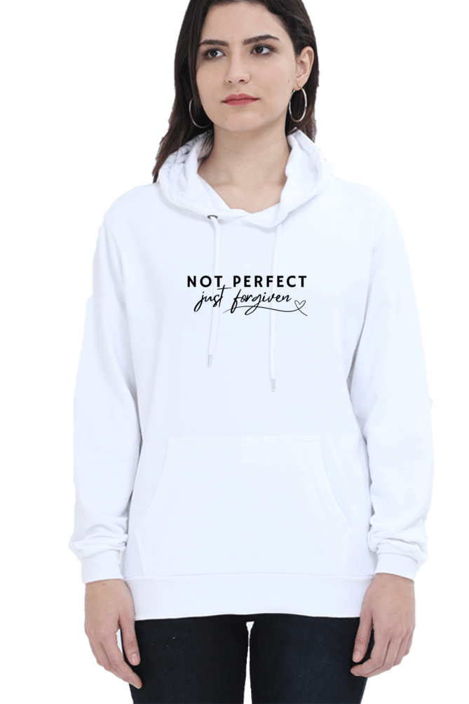 Not Perfect, Just forgiven - Chritian faith Inspirational Unisex Hoodie