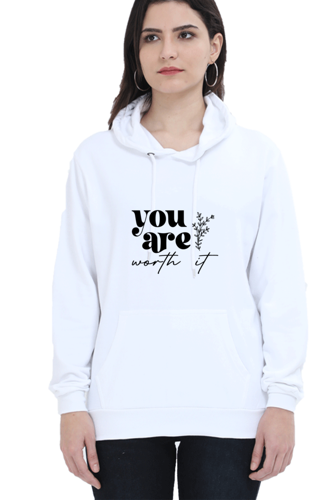 You Are Worth It - Unisex Christian Faith Women Hoodie