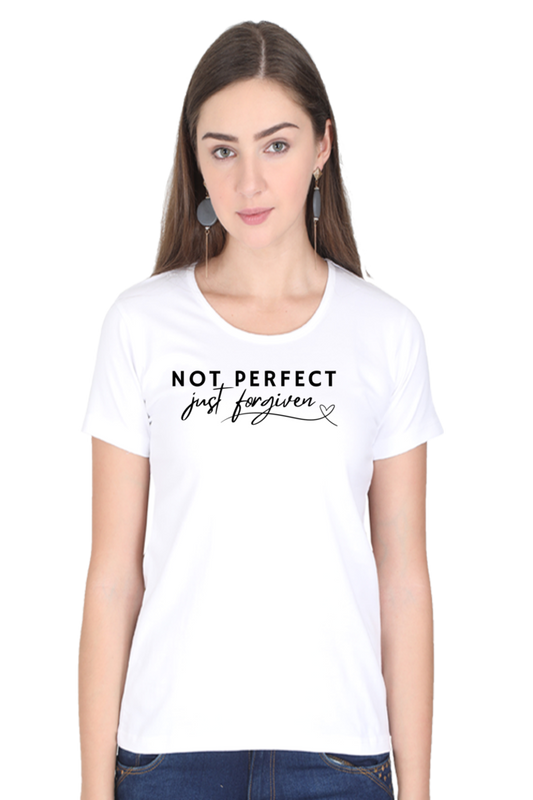 Not Perfect, Just Forgiven -  Round neck, short-sleeve tee