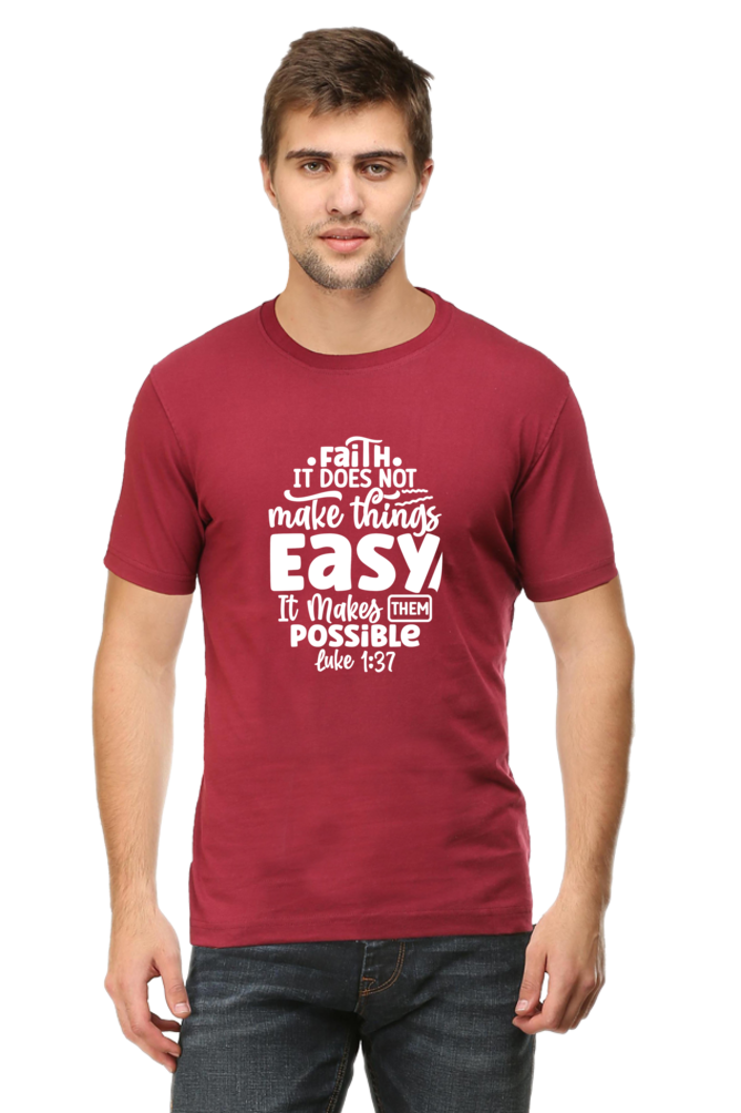 Faith Makes Things Possible: Round neck, short-sleeve tee