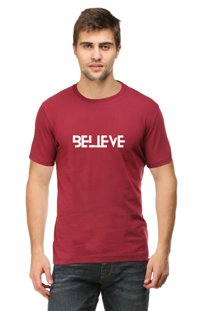 Believe: Round neck, short-sleeve tee