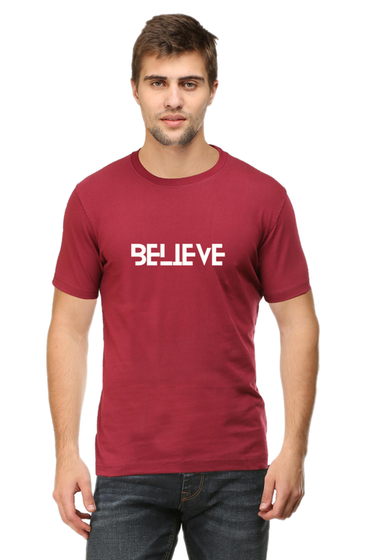 Believe: Round neck, short-sleeve tee