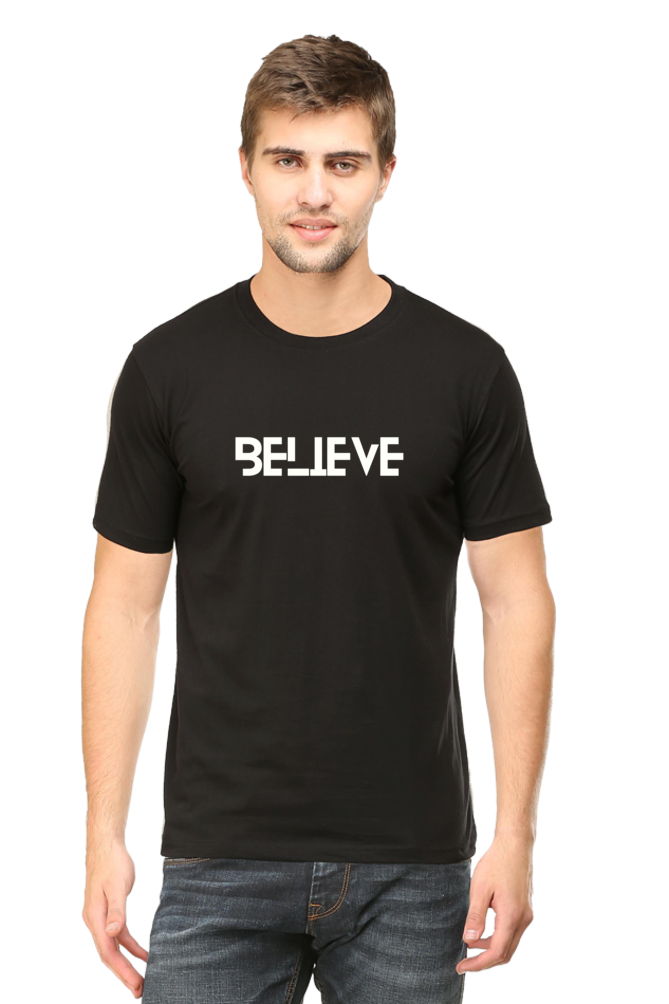 Believe: Round neck, short-sleeve tee