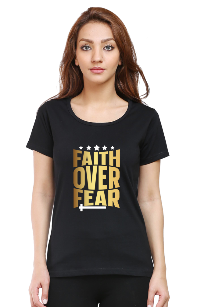 Faith Over Fear - Round neck, short-sleeve tee