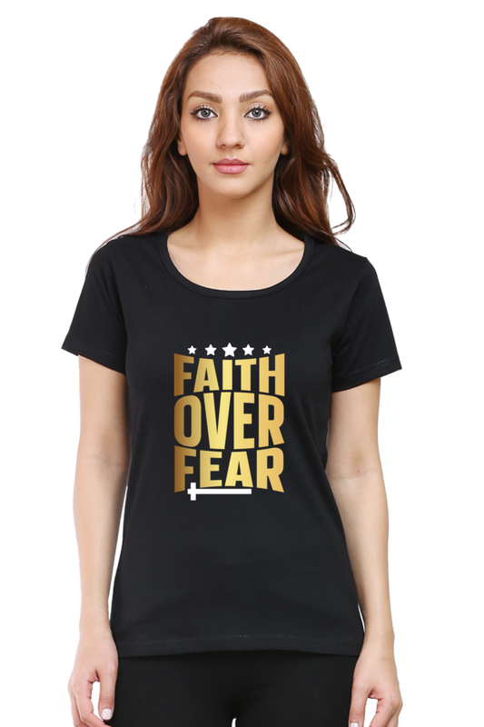 Faith Over Fear - Round neck, short-sleeve tee