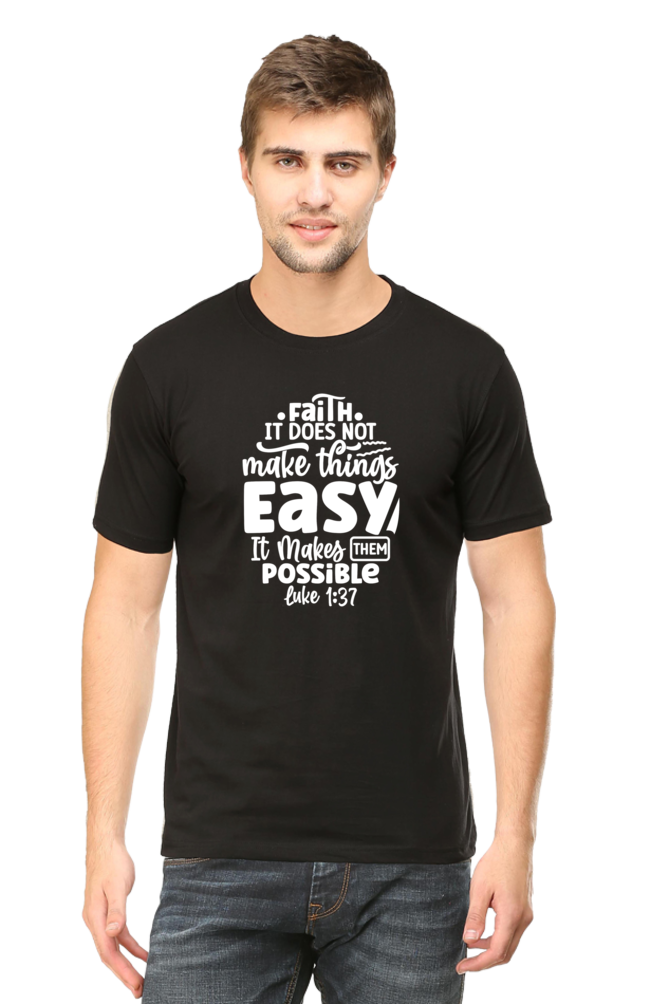 Faith Makes Things Possible: Round neck, short-sleeve tee