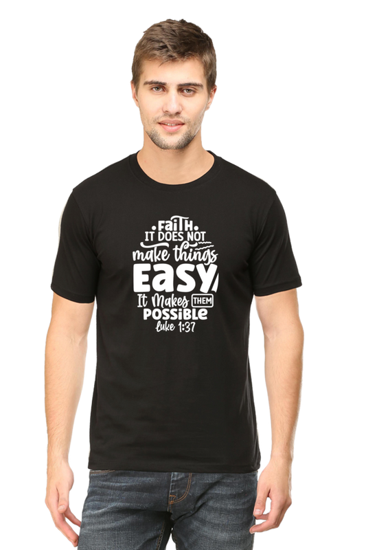 Faith Makes Things Possible: Round neck, short-sleeve tee