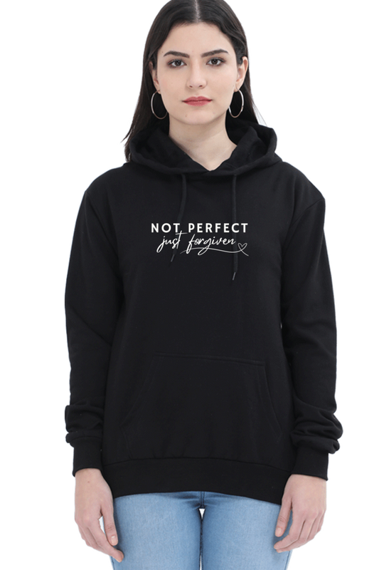 Not Perfect, Just Forgiven- Christian Faith Inspirational Unisex Hoodie