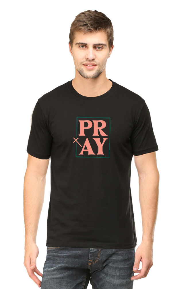 Pray - Round neck, short-sleeve tee