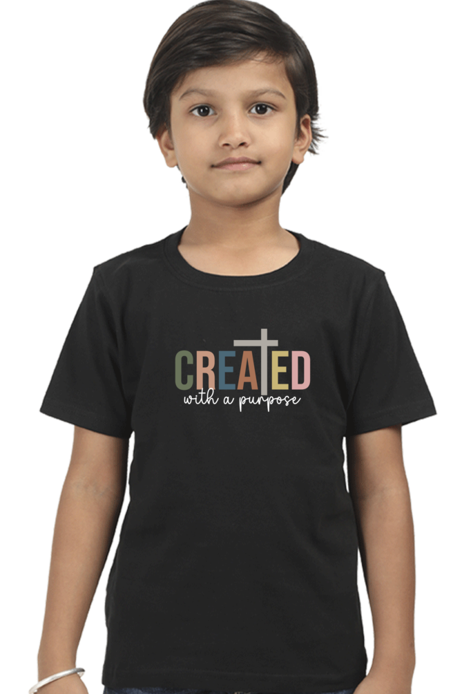 Created with a purpose - Boys T-Shirt