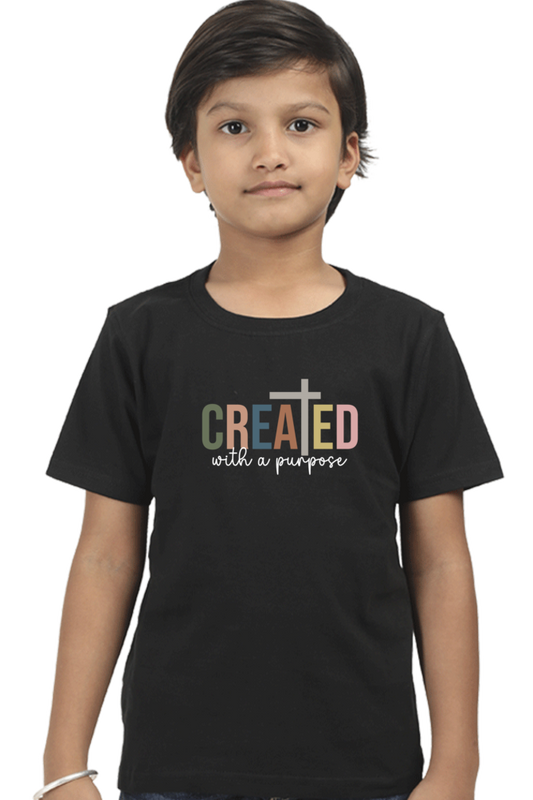 Created with a purpose - Boys T-Shirt