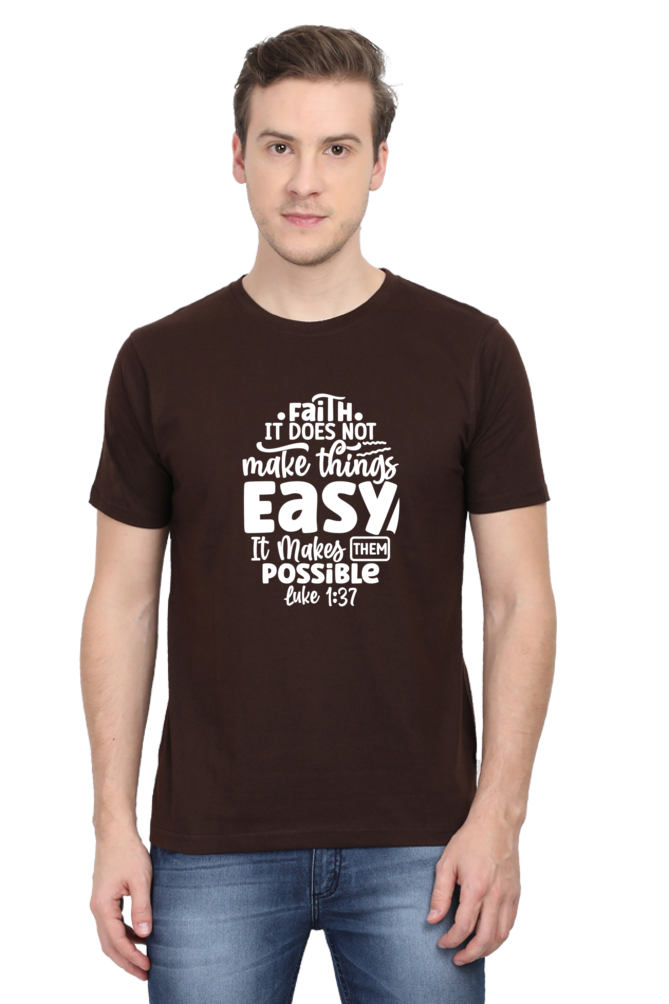 Faith Makes Things Possible: Round neck, short-sleeve tee