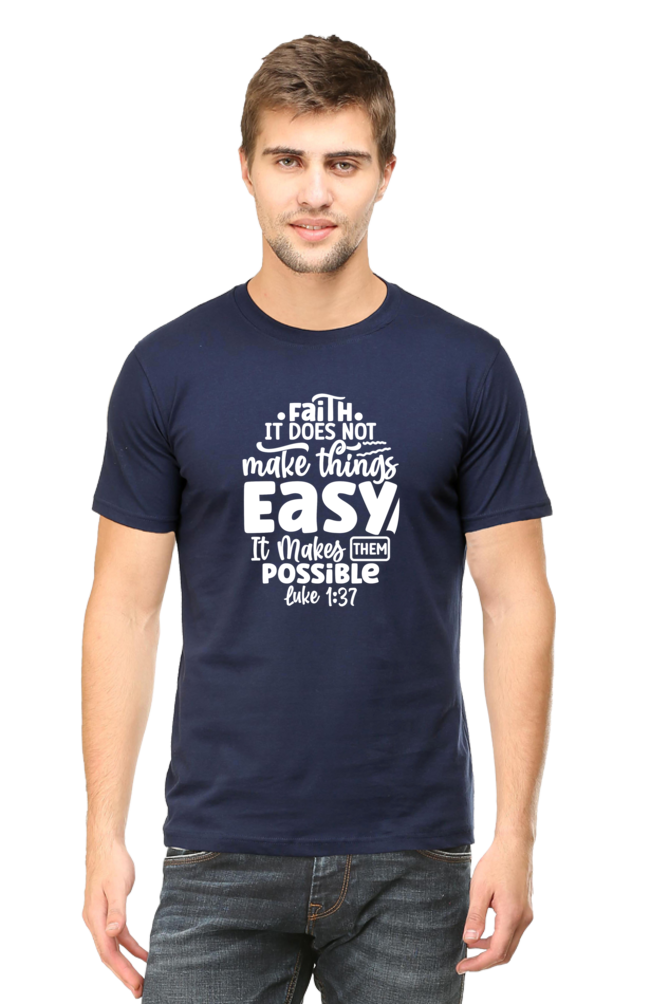 Faith Makes Things Possible: Round neck, short-sleeve tee