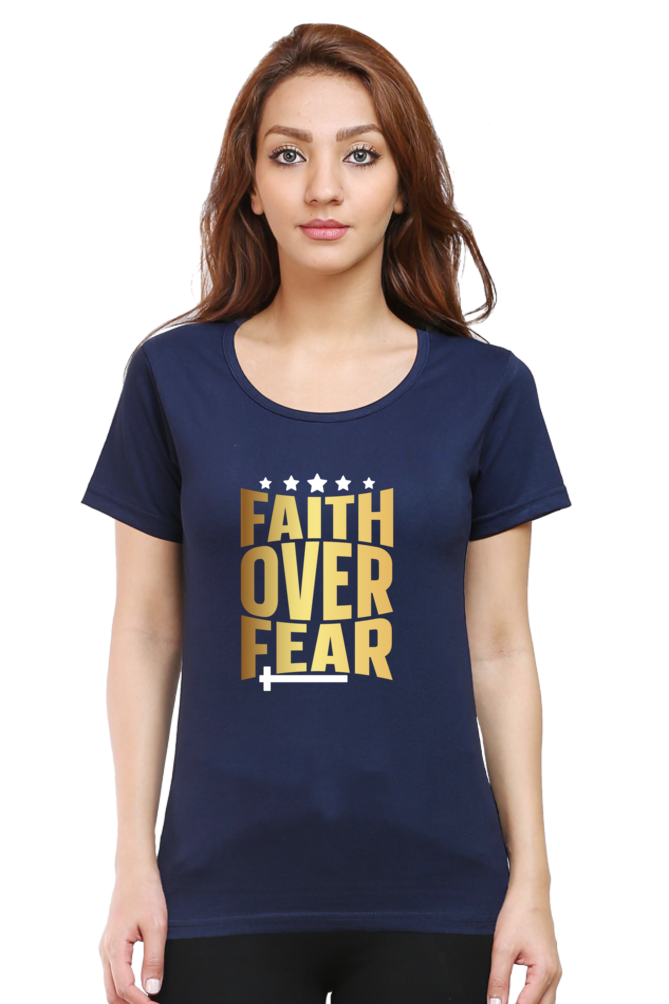 Faith Over Fear - Round neck, short-sleeve tee