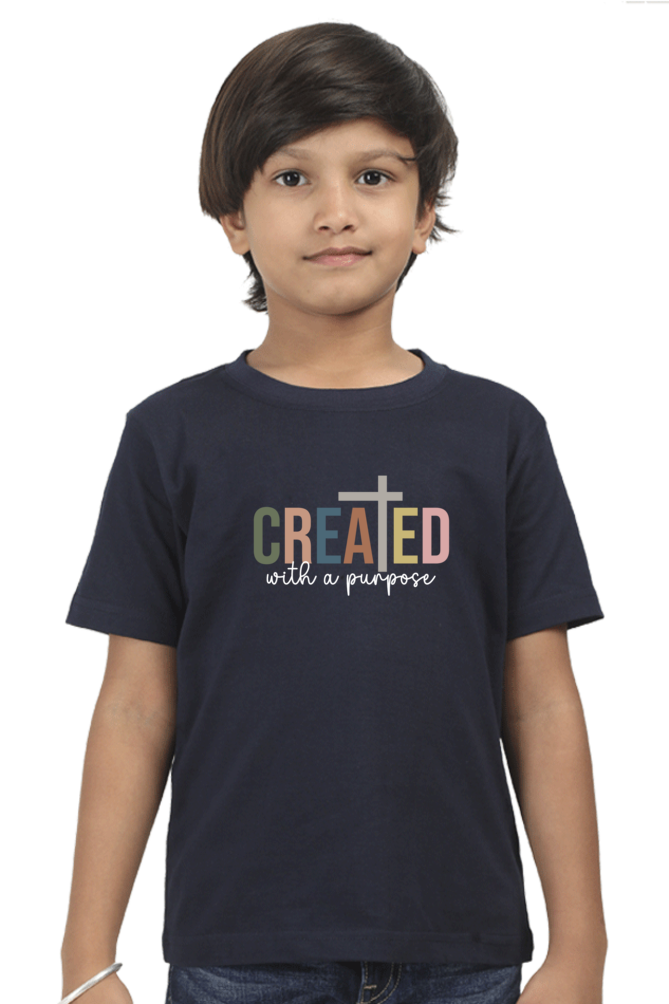 Created with a purpose - Boys T-Shirt