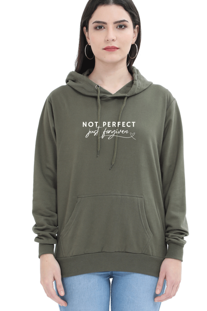 Not Perfect, Just Forgiven- Christian Faith Inspirational Unisex Hoodie