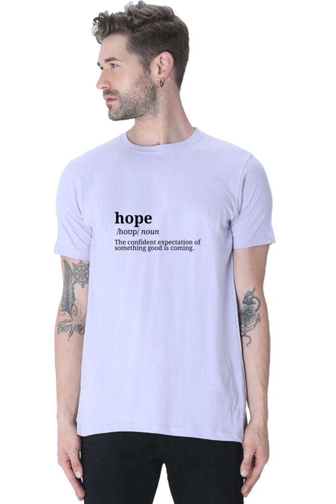 Hope Dictionary Meaning: Christian Faith Inspirational Men Round Neck, Short-Sleeve TShirt