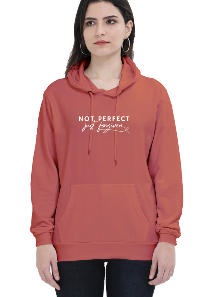 Not Perfect, Just Forgiven- Christian Faith Inspirational Unisex Hoodie