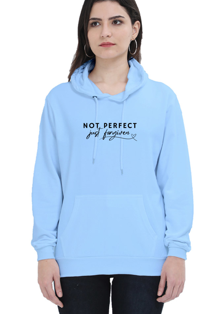 Not Perfect, Just forgiven - Chritian faith Inspirational Unisex Hoodie