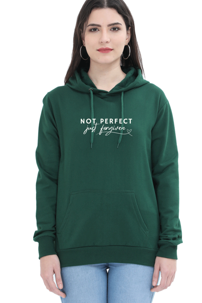 Not Perfect, Just Forgiven- Christian Faith Inspirational Unisex Hoodie