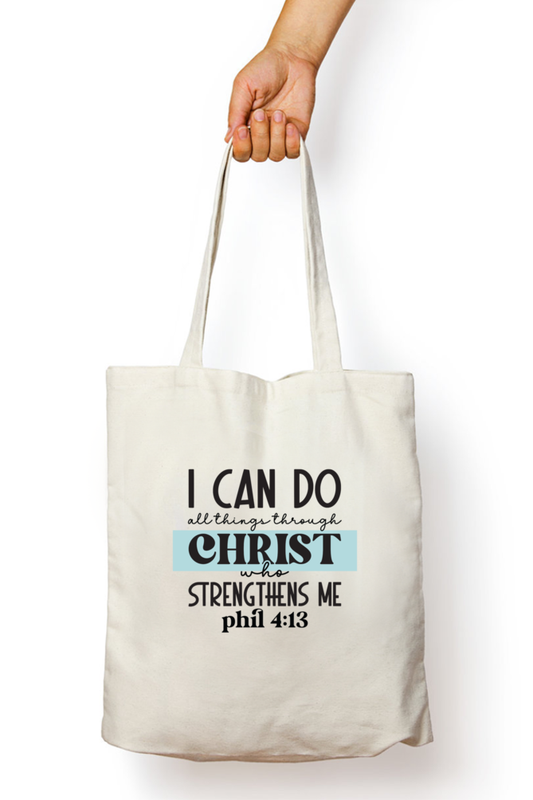 I can do all things who gives me strength - Tote Bag with Zipper