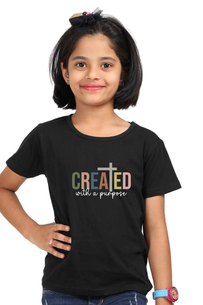 Created with a purpose - Girls T - shirt